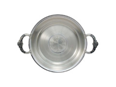Серебряная тарелка-поднос 